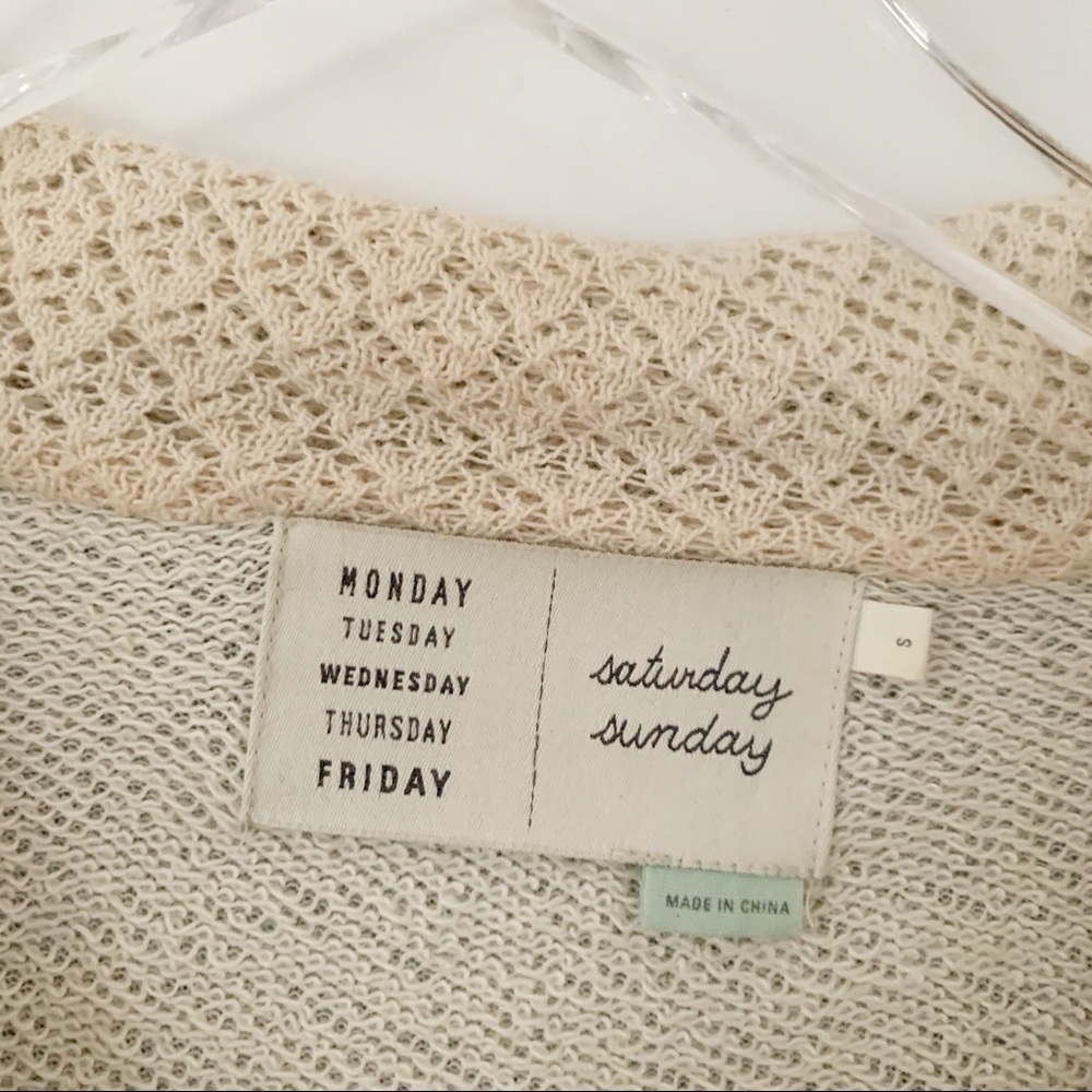 Anthropologie Saturday Sunday Button Sweater - Picture 5 of 9
